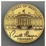 Ronald Reagan Presidential Medal Of Merit  2" Republican Presidential Task Force In Original Velvet Case