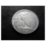 1942 D Walking Liberty Silver Half  Dollar BU