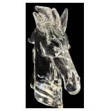 Vilca Italy Signed Glass Horse Bust Sculpture