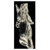 Vilca Italy Signed Glass Horse Bust Sculpture