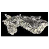 Vilca Italy Signed Glass Horse Bust Sculpture