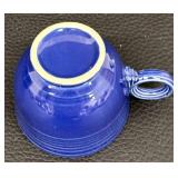 Vintage Fiesta Ware Cobalt Blue Dinnerware Set with Casserole, Plates, Bowls, Cups and Shakers