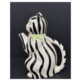 Vintage Vanderbilt by Taste Setter Sigma Cat Cookie Jar, 10 Inch Ceramic Black and White