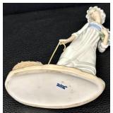 Vintage Llardo Wild Flowers Girl Porcelain Figurine / Lladro Figurine Model 5030