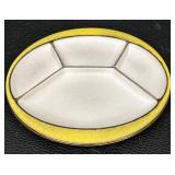 Pair of Buckeburg Germany Mid-Century Stoneware Fondue Plates, 9 Inch