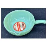 Set of 3 Vintage Fire-King Jadeite Skillet Batter Bowls by Anchor Hocking