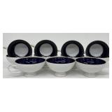 Vintage Rosenthal Claudin China Tea Set with Teapot, Sugar, Creamer, 12 Saucers, 11 Teacups