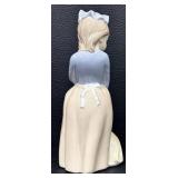 Zaphir Spain Porcelain Girl with Broom and Flower Apron Figurine