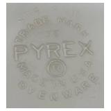 Set of 3 Vintage Pyrex Mixing Bowls in Yellow, Red, and Blue