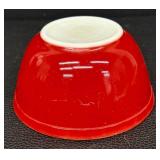 Set of 3 Vintage Pyrex Mixing Bowls in Yellow, Red, and Blue