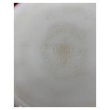 Set of 3 Vintage Pyrex Mixing Bowls in Yellow, Red, and Blue