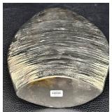 Set of 2 Crate and Barrel Silver Vases, 16 Inch and 11 Inch