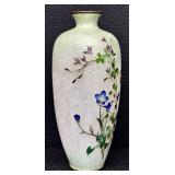 Vintage Japanese Ginbari Cloisonne Vase Meiji Period Vase