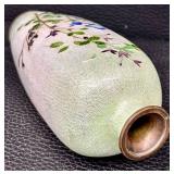 Vintage Japanese Ginbari Cloisonne Vase Meiji Period Vase