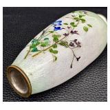 Vintage Japanese Ginbari Cloisonne Vase Meiji Period Vase