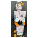 KO Fighter Bot 12-Inch Tin Wind-Up Robot with Box - Missing Key