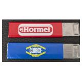 Six Vintage Advertising Box Cutters