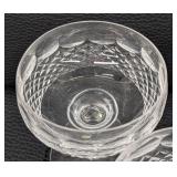 Set of Nine Waterford Colleen Crystal Champagne Glasses