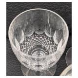 Set of 7 Waterford Colleen Crystal Goblets