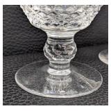 Set of 7 Waterford Colleen Crystal Goblets