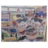 Wayzata Print by Charlotte S. - Framed Artwork, Minnesota Town Scene Wall Art Print
