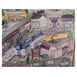 Wayzata Print by Charlotte S. - Framed Artwork, Minnesota Town Scene Wall Art Print