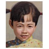David Cheng Framed Painting - Hong Kong 1963, Two Children