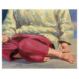 David Cheng Framed Painting - Hong Kong 1963, Two Children