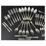 Vintage Holmes & Edwards & 1847 Rogers Bros Vintage Silver Plate Flatware Lot - Assorted Patterns