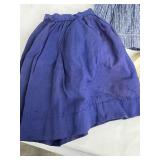 Pair of Antique Dolls in Handcrafted Denim Dresses with Extra Outfits