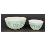 Pyrex Amish Butterprint Mixing Bowls Vintage Set of 2