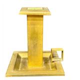 Bradley & Hubbard Art Deco Brass Candle Holder