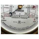 Stormguide Barometer by Short & Mason - Vintage Wood Case with Thermometer, 1920s