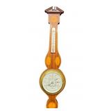 Stormguide Barometer by Short & Mason - Vintage Wood Case with Thermometer, 1920s