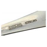 Vintage Sterling Sugar Tongs - Leaf Motif Vintage