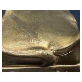 Antique Gold-Tone Floral Jewelry Casket Box - Ornate Rococo-Style Keepsake Box with Lining