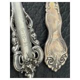 Two Vintage Wallace Sterling Demitasse Spoons