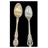 Two Vintage Wallace Sterling Demitasse Spoons