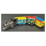 Casey Jr. Disneyland Express Tin Train Set - Vintage Metal Toy
