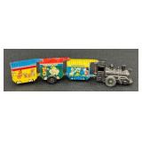 Casey Jr. Disneyland Express Tin Train Set - Vintage Metal Toy