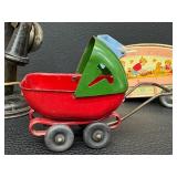 Ohio Art Co. Tin Toy Prams - 3-Piece Vintage Lot