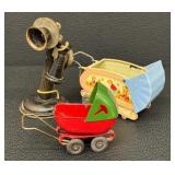Ohio Art Co. Tin Toy Prams - 3-Piece Vintage Lot