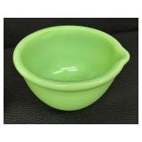Vintage Jadeite Uranium Glass Baking Pan & Batter Bowl