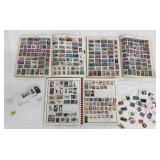 Vintage Stamp Collection - Explorer Stamp Album & Majestic Stamp Album with International Stamps