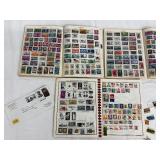 Vintage Stamp Collection - Explorer Stamp Album & Majestic Stamp Album with International Stamps