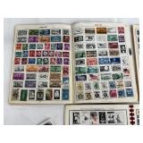 Vintage Stamp Collection - Explorer Stamp Album & Majestic Stamp Album with International Stamps