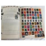 Vintage Stamp Collection - Explorer Stamp Album & Majestic Stamp Album with International Stamps