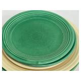 Vintage Fiesta Plates - Genuine Homer Laughlin HLC USA - 3 Dinner Plates, 4 Salad Plates, 5 Bread Plates