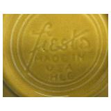 Vintage Fiesta Homer Laughlin Genuine Fiesta USA Vintage Yellow Dinnerware Set - 7 Dinner Plates