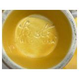 Vintage Fiesta Homer Laughlin Genuine Fiesta USA Vintage Yellow Dinnerware Set - 7 Dinner Plates